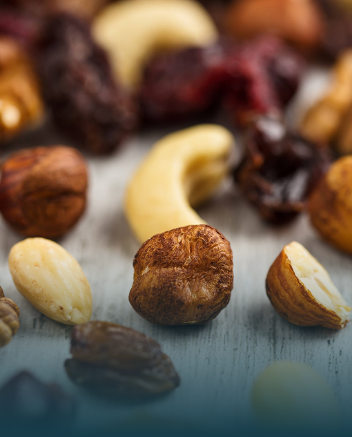 Mixed nuts and dried fruit trail mix